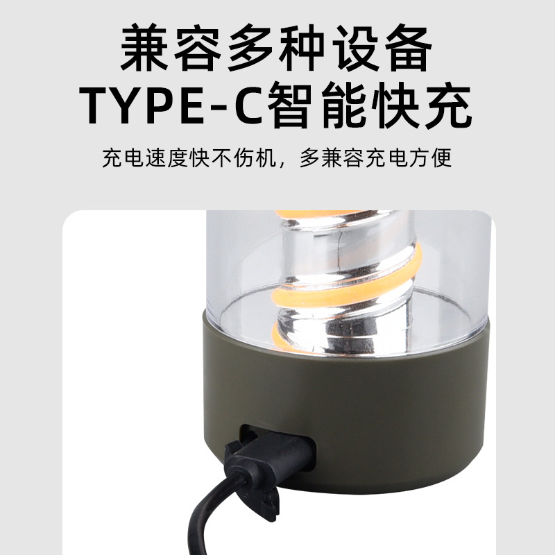 Transfronterizo altavoz bluetooth lámpara de camping ahorro de energía gancho de bombilla recargable ambiente interior lámpara de camping