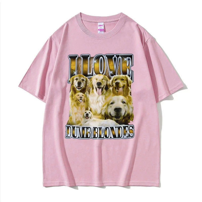 Retro fashionable black white red T-shirt for men and women