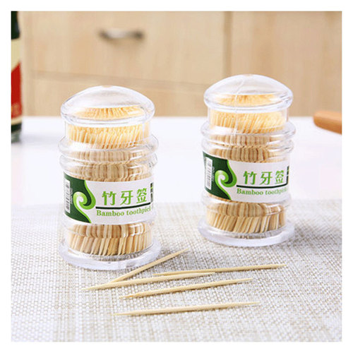 10 bottles of disposable double-pointed bamboo toothpicks wholesale household convenient toothpick box personalized creative restaurant toothpick bottle