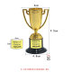 Cross-border Gold Label Awards Trophy Kidsren's Plastic Small Trophy Mini Kindergarten Competition Reward Toys Wholesale