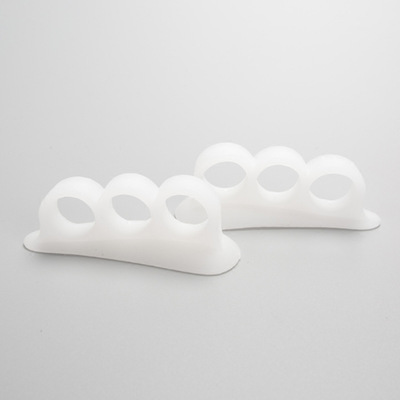 脚趾矫正器重叠趾脚趾畸形矫正日用可穿鞋柔软硅胶三环分指器|ru