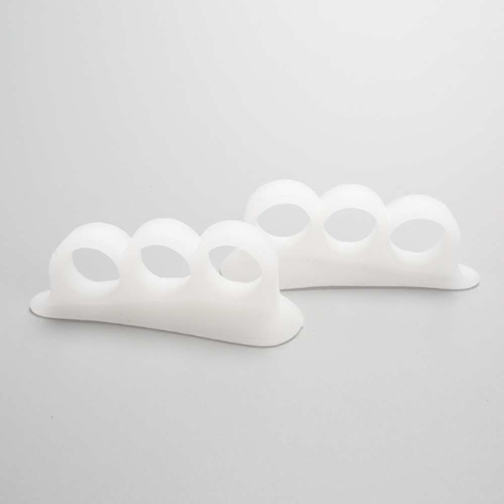 脚趾矫正器重叠趾脚趾畸形矫正日用可穿鞋柔软硅胶三环分指器|ru