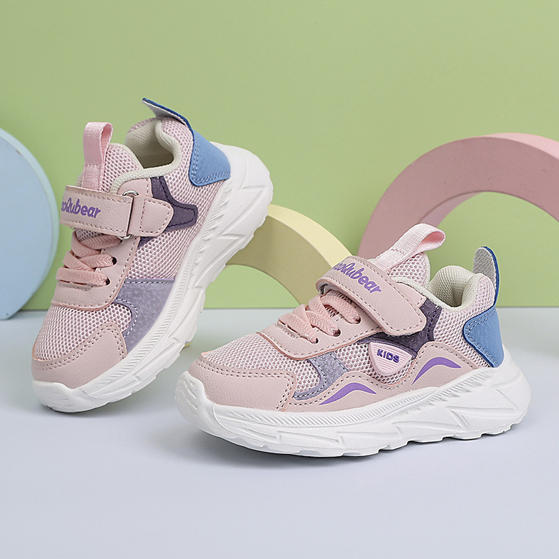 Zapatos funcionales para niños transpirables de malla para niños, zapatos deportivos, zapatos para niños, zapatos para bebés ligeros y antideslizantes, zapatos para correr para niñas