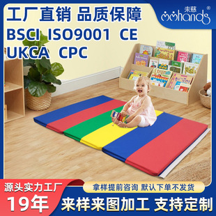 Foldable soft foam mat baby crawling mat custom size kindergarten indoor crawling mat lunch break mat