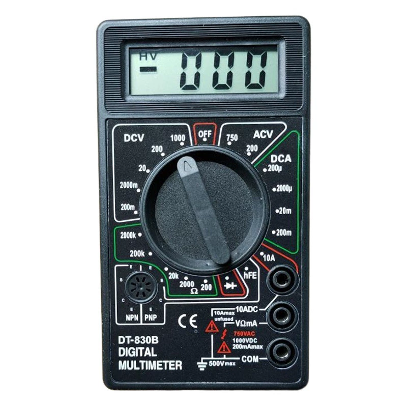 DT-830B мини-цифровой мультиметр для осмотра и обслуживания электрика цифровой дисплей Универсальный портативный мультиметр