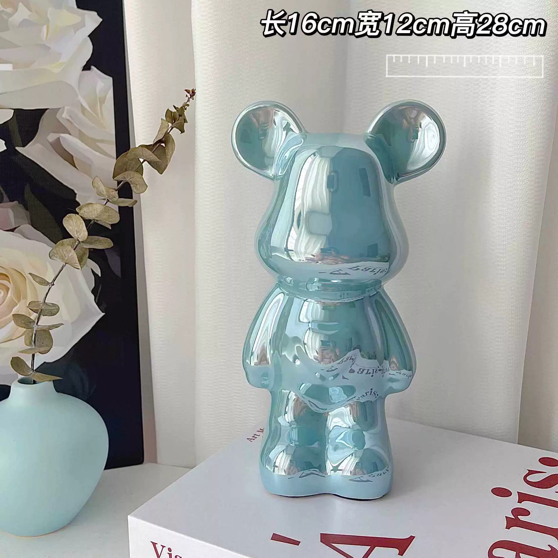 Керамическая фигурка Care Bear, светлая люксовая декорация, глянец, разные размеры и цвета