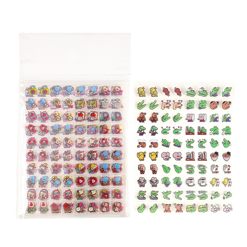 漫画ミニノーズガーステッカークリエイティブ子供のかわいい DIY ハンドブック素材防水装飾パターンステッカー|undefined