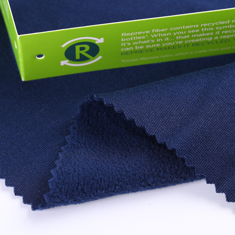 源头厂家GRS认证 再生 100D摇粒绒 复合服装针织面料可来样生产