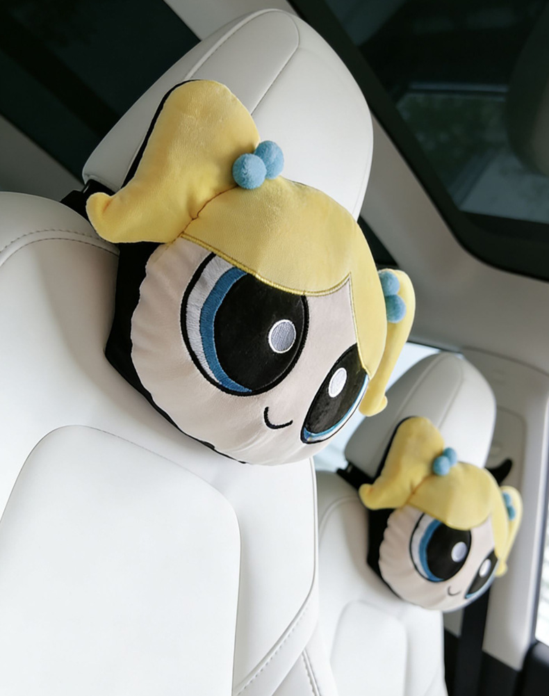 Little Policewoman Cartoon Cute Lady Car Headrest Comfortable Neck Pillow Cushion Personalized Stylish Car Headrest