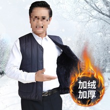 中老年棉马甲外穿棉衣男士羽绒棉轻薄背心外穿保暖轻便收纳秋冬装