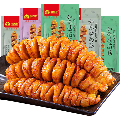Xiangsi Tree Famous Spicy BBQ Fried Vermicelli Spicy Sticks Hand-Torn Vegetarian Dried Beans Small Packaging Snack Food Leisure Product