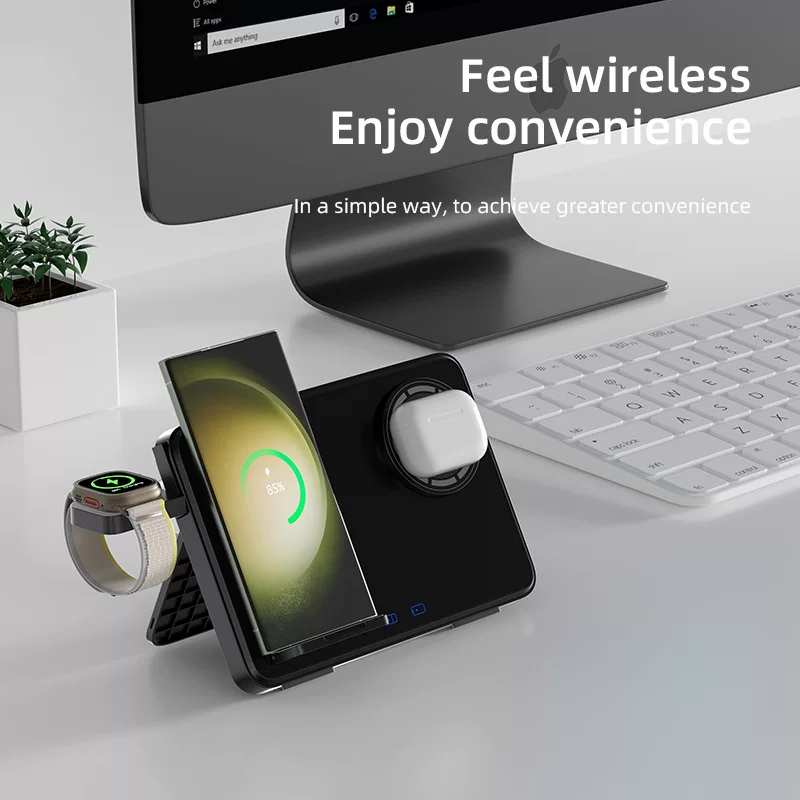Tablet wrench, phone holder, wireless charger