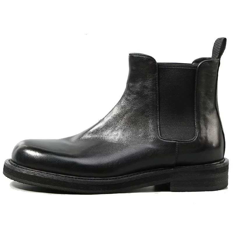 Фабрика кожаные сапоги челси сапоги табачные сапоги с большой головой ретро стирка воды высокая помощь мужские кожаные сапоги повседневные кожаные ботинки короткие сапоги