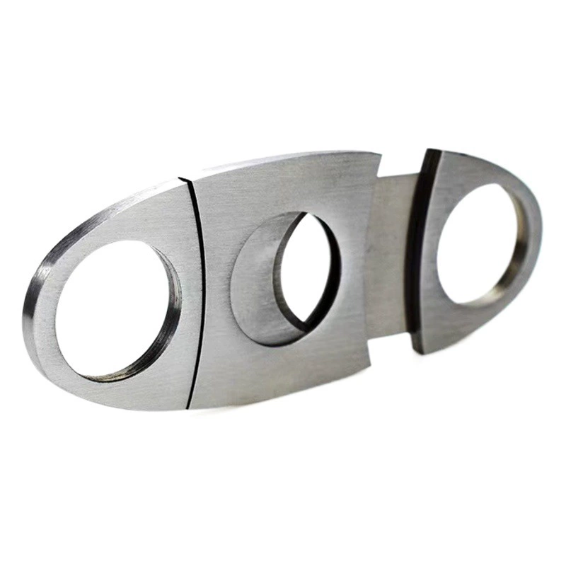 В наличии, прямые поставки: нож для сигар из нержавеющей стали, 56-кольцевой, для резки мокса-стиков, с круглым лезвием, двусторонний, оптом от производителя.