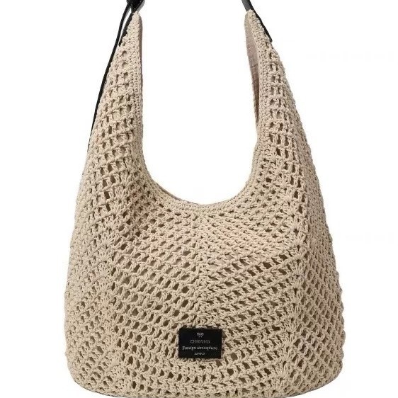Women's Woven Bag 2025 New Summer Handbag Shoulder Bag Beach Crossbody Straw Tote Bag For Commuting - Thumbnail 5