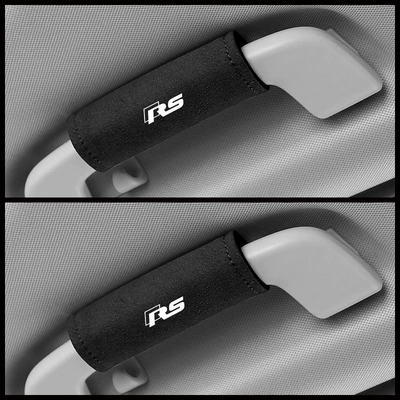 cover car door handle protective Sürətlər qutusu və əl tormozu başlıqları - audi-rs-black-suede-pull-gloves-pair