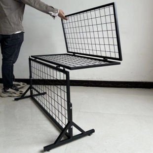 Street Stall Jewelry Display Rack, Simple Outdoor Storage Rack, Grid Rack, Floor-Standing Exhibition Foldableing Portable Rack