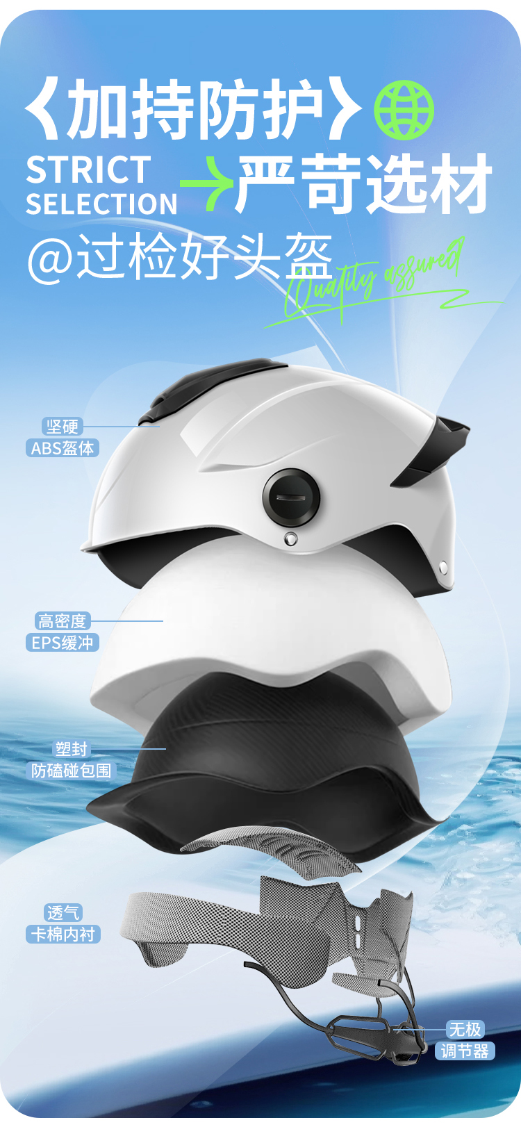 3C Certified Helmet Electric Vehicle Helmet Men and Women Summer