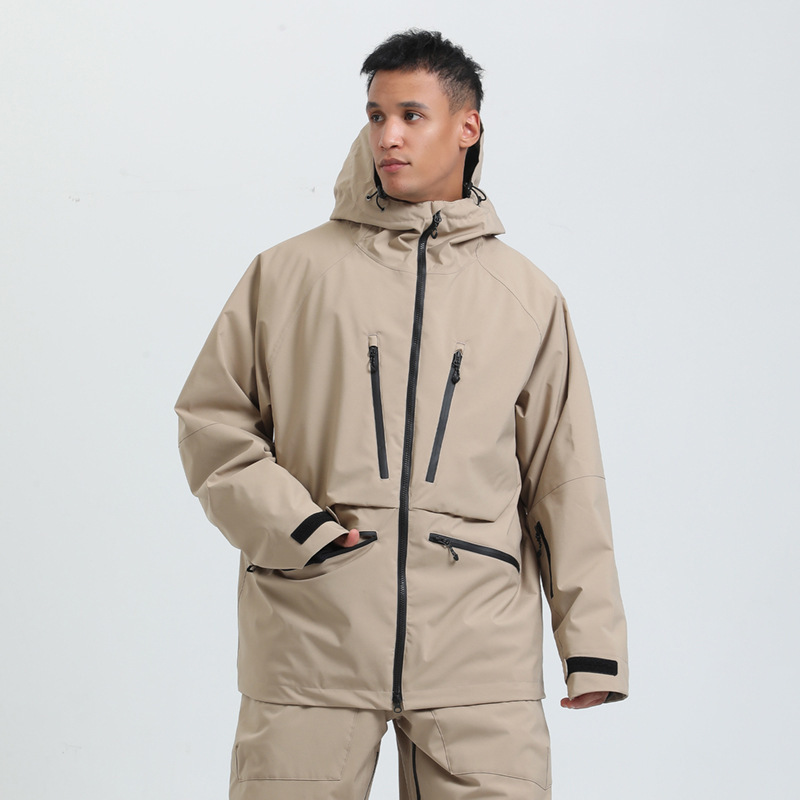 Ski Clothing Men's Tops Winter Outdoor Sports Double-Board Warm Breathable Waterproof Windproof Veneer Export Ski Clothing for Women