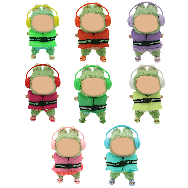 Only the Clothes】Labu Doll Clothes 17cm First, Second, and Third Generation Plush Vinyl Doll Dress-Up Set Only the Clothes】Labu Doll Clothes 17cm First, Second, and Third Generation Plush Vinyl Doll Dress-Up Set