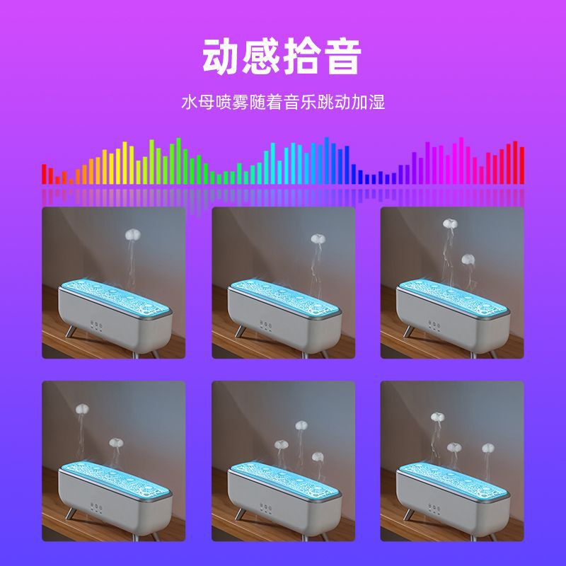 クロスボーダーエッセンシャルオイルクラゲアロマセラピーマシンホームデスクトップ大霧量リモコンタイミング超音波霧化アロマ加湿器|undefined