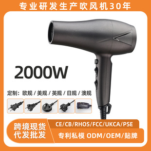 Powerful Hair Dryer for Home Hotel High Wind Hair Dryer High Power Hair Dryer Cross-Border Popular Hair Dryer