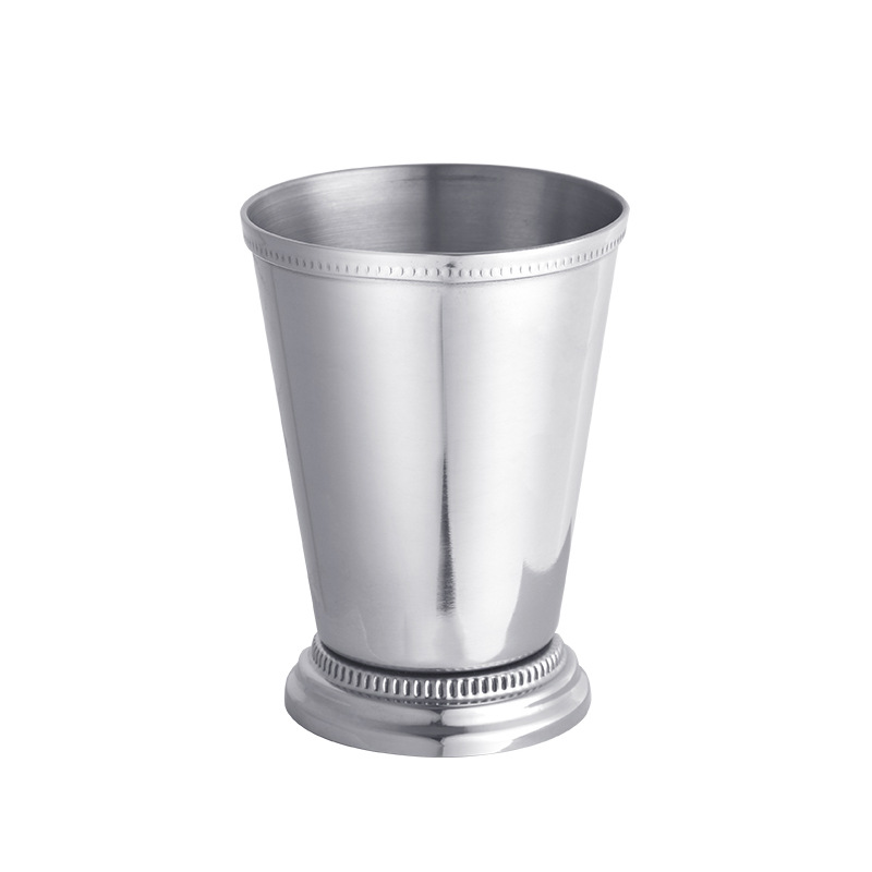 Taza de cerveza de acero inoxidable personalizada transfronteriza 380ml taza de bebida fría de una sola capa de gran capacidad logotipo de taza de metal