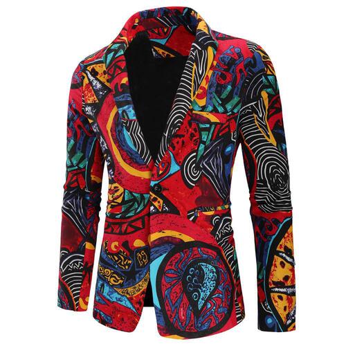 New Amazon Outdoor Men's Suit Single Piece Suit Print Large Size Cross-border Men's Clothing Wholesale