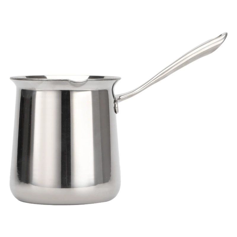 Трехслойная сталь 304 нержавеющая сталь гирлянда чашка кофейник чашка молока мини Горячий масляный горшок детское питание добавка маленький молочный горшок