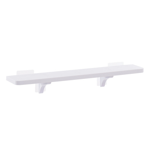 Bathroom storage rack one-word shelf punch-free plastic laminate bathroom storage rack TV background wall storage rack