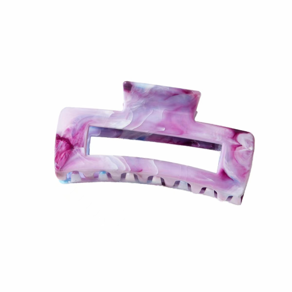 55g Weight Hair Claws Hair Accessories Type 1 Piece Quantity Holiday, Daily Occasion Plastic Material Shell, Rectangle Pattern Women's Gender Stoving Varnish Design Casual, Simple Style Style Women's Casual Simple Style Shell Rectangle Plastic Stoving Varnish Hair Claws 12