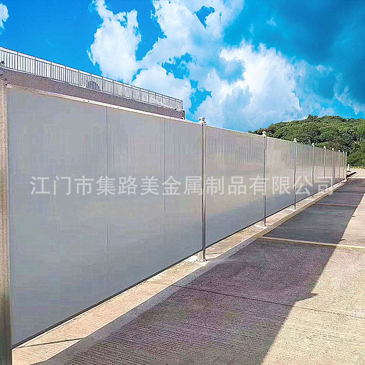 施工彩钢围挡隔离板 铁皮泡沫夹芯板围挡市政施工临时防护围蔽