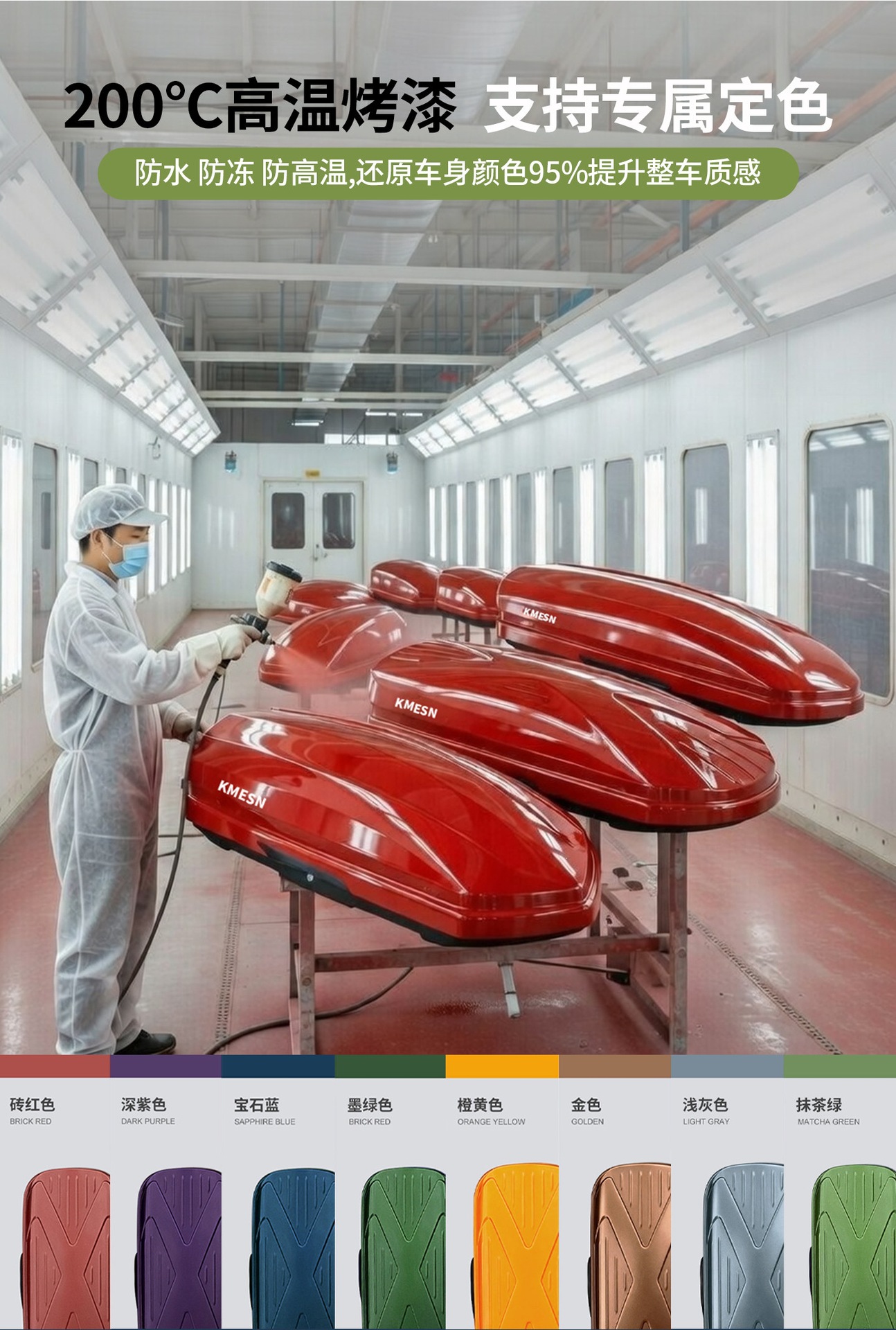 Suitable for roof luggage boxes, universal for SUVs, large-capacity travel box, recessed car roof box