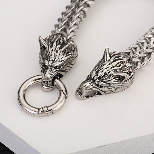 Weiwan: Trendy, Stylish Men's Titanium Steel Lion-Head Bracelet with a Hip-Hop, Rock, and Fashionable Edge