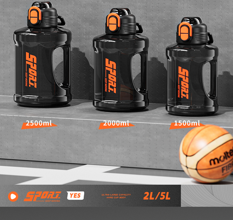 Extra Large Capacity Plastic Bottle High Temperature Resistant Ton Bucket 2025 Summer New Model For Men Sports_voghion.com