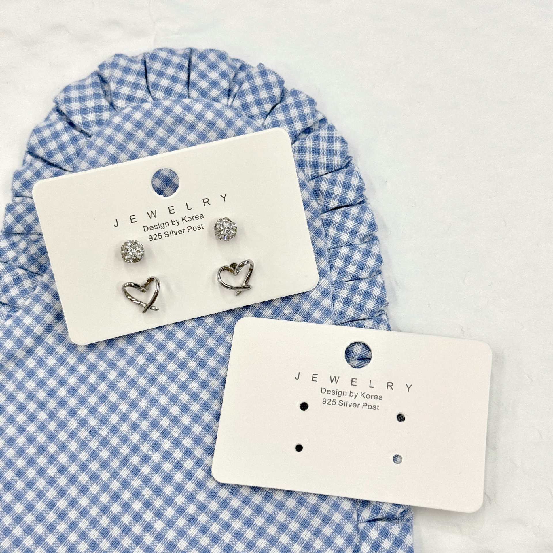 厂家供应ins耳饰卡纸现货批发少女发夹项链卡片晕染包装印刷logo