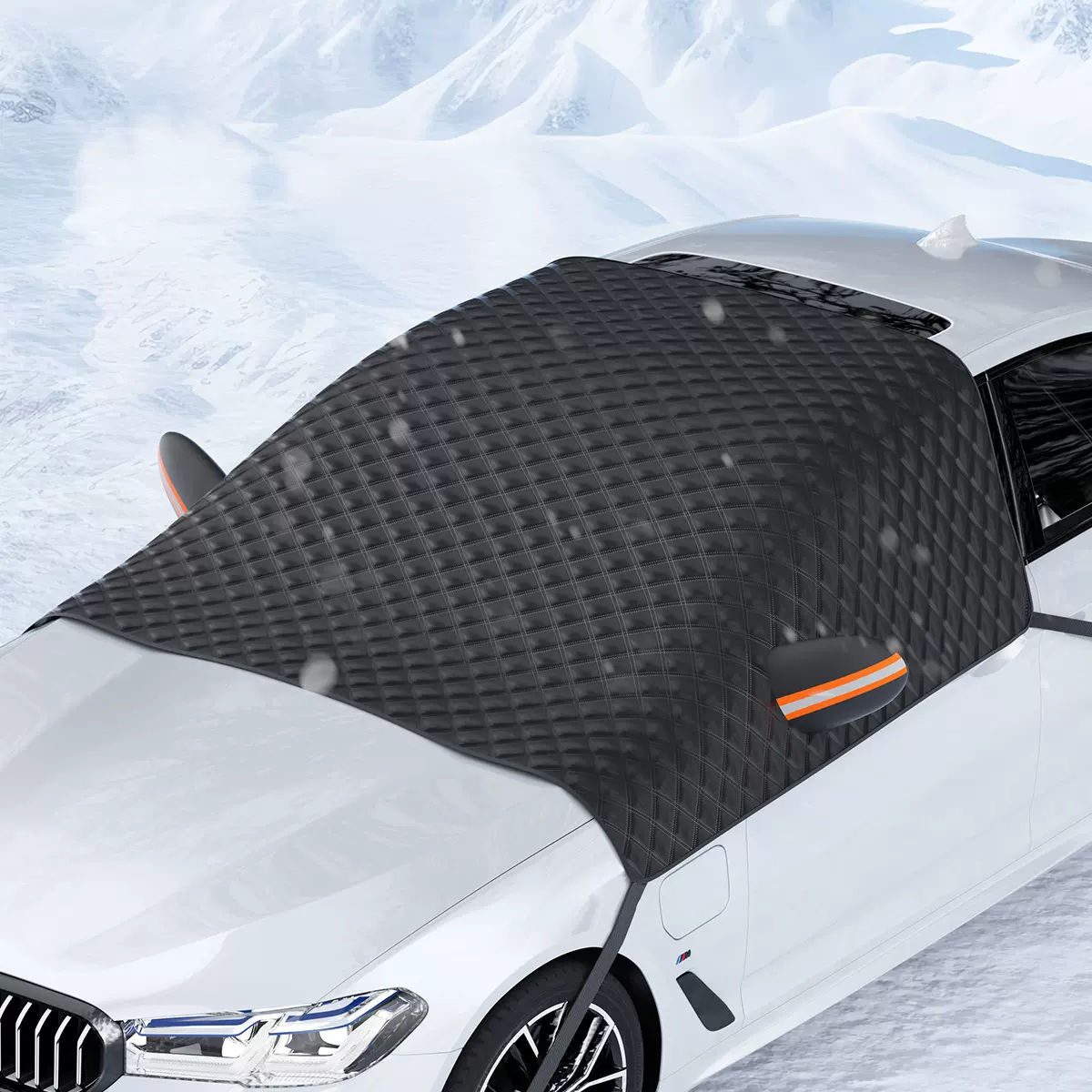 汽车雪挡防冻遮雪挡车用前挡风玻璃防雪罩冬季半罩车衣汽车遮阳挡