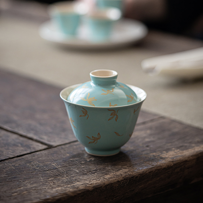 墨己 Ceramic tea cup, tea set, stone oolong, orchid, 8G