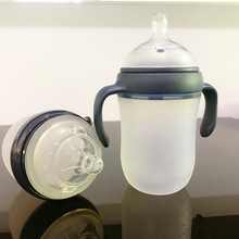奶瓶生产厂家 代加工硅胶奶瓶宽广口径婴幼儿宝宝奶瓶150ml 240ml