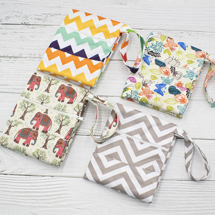Portable double-pocket waterproof storage bag baby stroller hanging bag zipper travel bag baby diaper bag