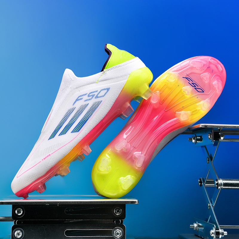 Zapatos de Fútbol de Corte Bajo F50 en Cuero Sintético y Caucho, para Césped Artificial