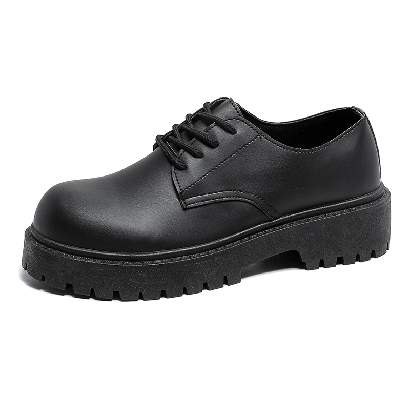 Chaussures d'été en cuir ShoeVault pour hommes, derbies décontractées à gros orteil, costume style Hong Kong, coiffeur pour jeunes, style britannique pour pieds larges._voghion.com