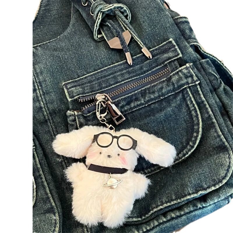 インススタイル子犬レザーバッグぬいぐるみペンダント漫画バッグウサギバッグ学生のための誕生日プレゼント|undefined