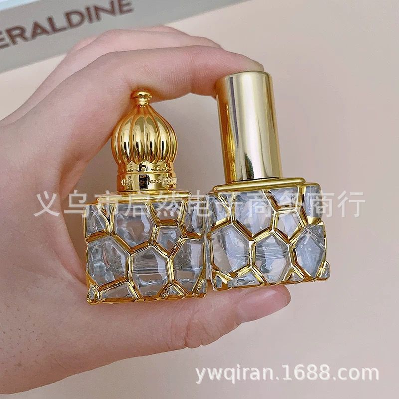 10ml 水立方 烫金 滚珠瓶 喷雾瓶 便携旅行瓶
