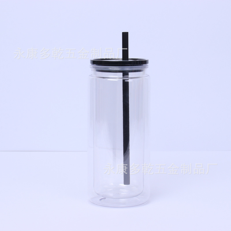 新品16オンスカラープラスチックメイソンカップカラーゼリースノーボールカップストローカップ20オンス二重プラスチックカップ|undefined