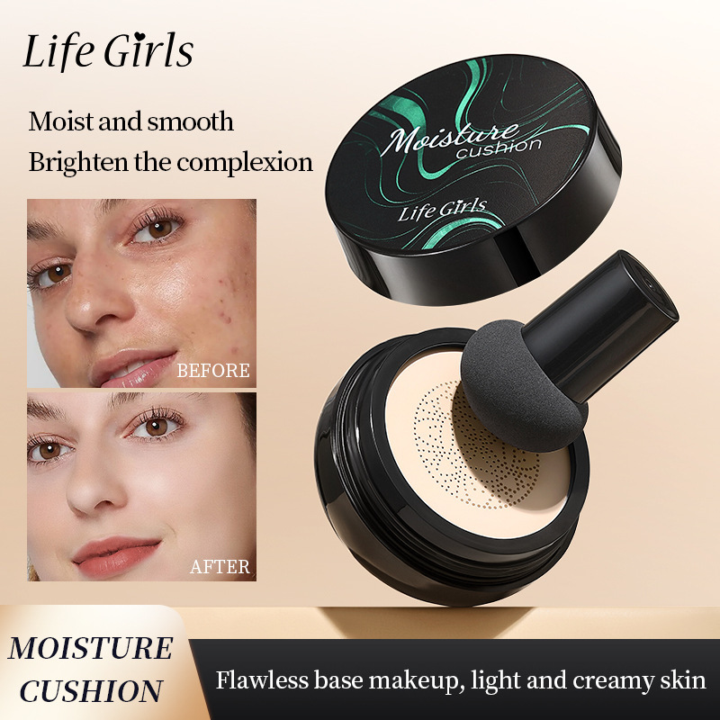 Life Girls cojín de humedad hongo cojín de aire maquillaje transfronterizo maquillaje al por mayor suministro directo de fabricantes
