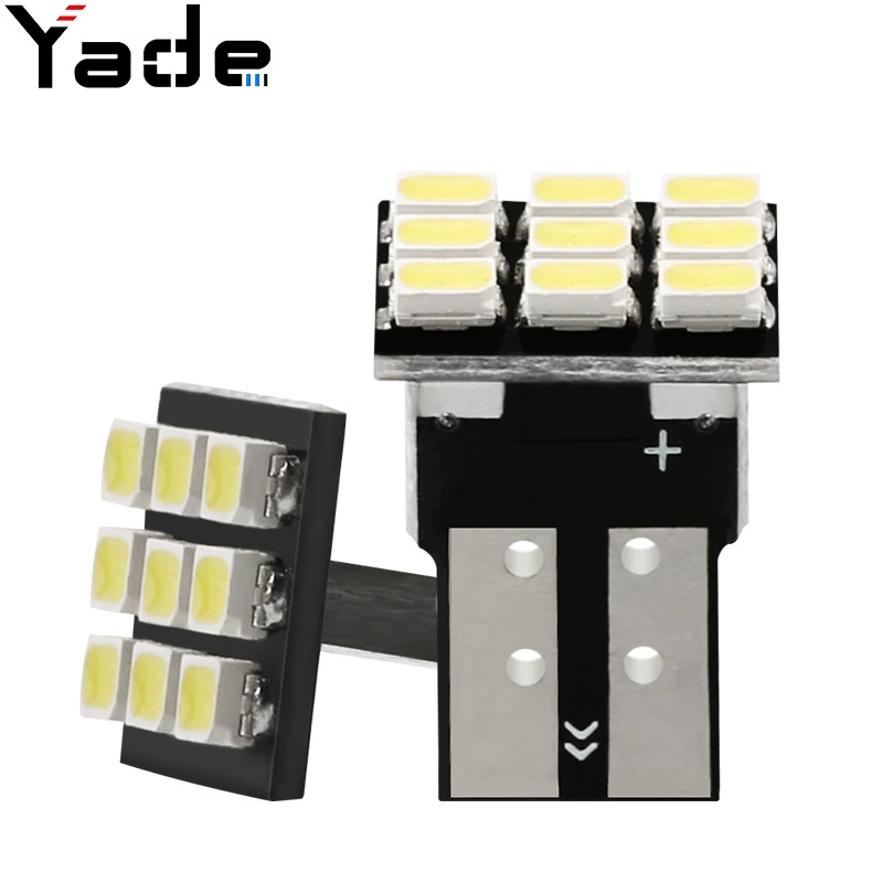 Yade Автомобильный светодиодный индикатор ширины T10 9SMD 1206 3020 лампа для чтения подсветка номерного знака приборная лампа автомобильная лампа