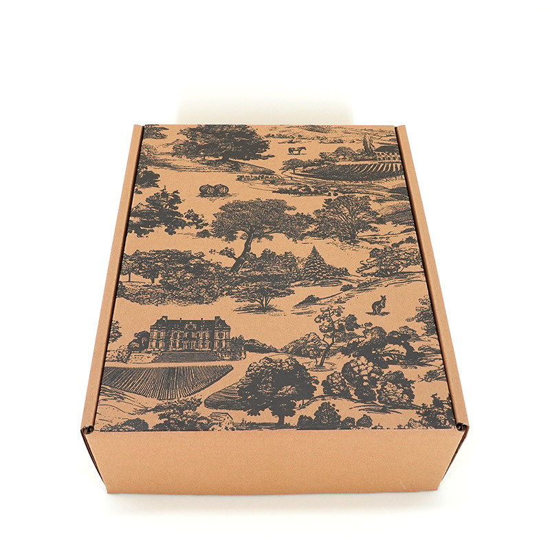 复古山水飞机盒包装
