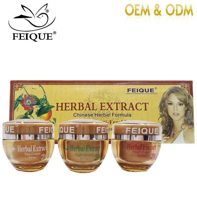 Comercio exterior Flying Bird cara crema brillo blanco decoloración impresión brillo blanco color de la piel decoloración melanina crema dos en uno