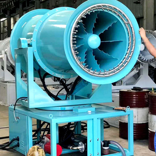 Full-automatic dust removal fog gun machine 80 m mobile industrial fog gun machine for sand field workshop